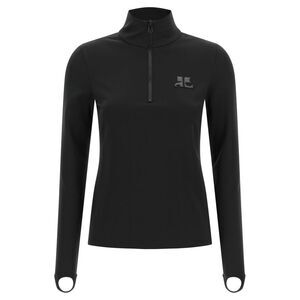 Courrèges Black Polyamide Women's Cardigan